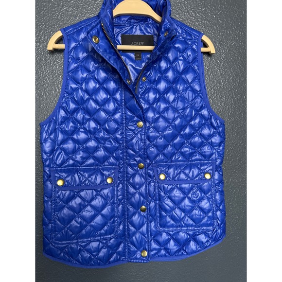 J. Crew Jackets & Blazers - J.Crew Quilted Down Puffer Vest Blue Size PXS